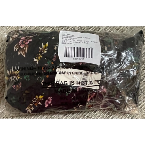 Anthropologie Pintucked Brown Floral Robe NWT Size Large - Picture 13 of 15